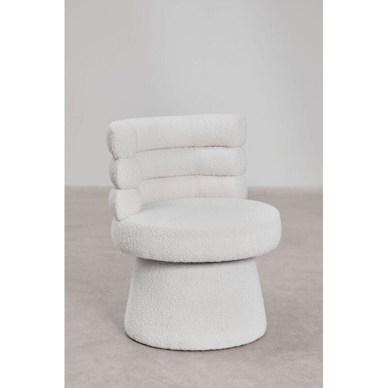 Rust Velvet Modern Barrel Chair