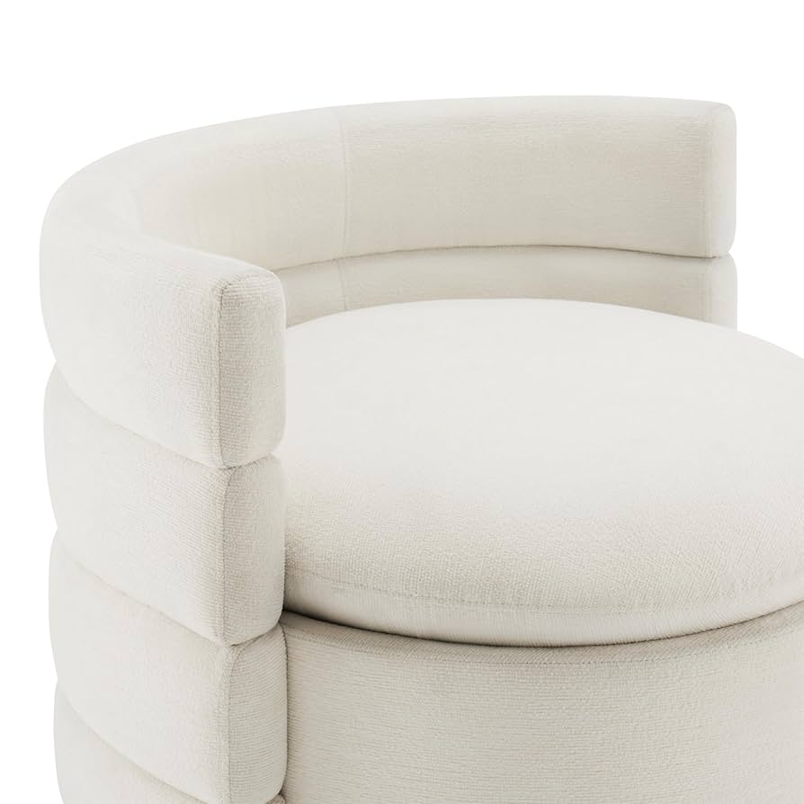Rust Velvet Modern Barrel Chair