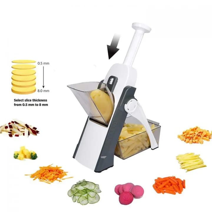 Brave Spring Slicer, A safe mandoline vegetable slicer.