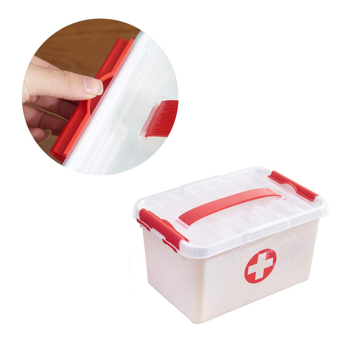 First Aid Kit Box, also referred to as a medicine storage box or emergency kit.