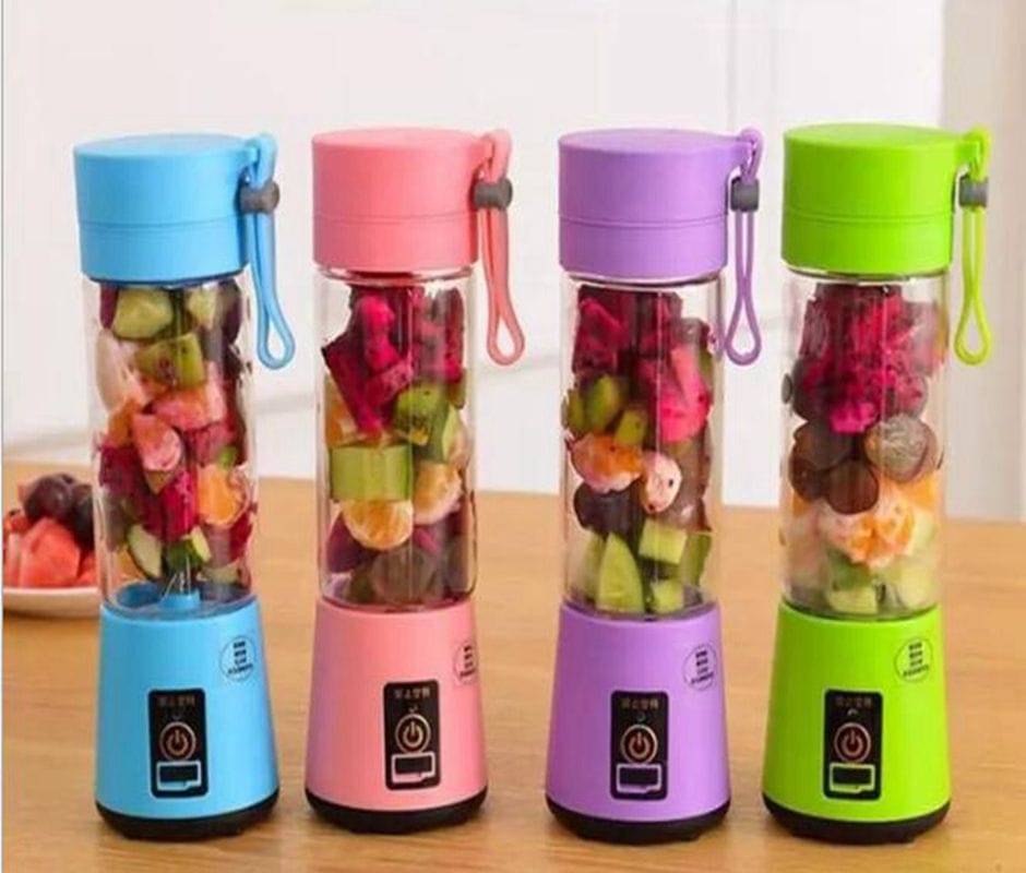 Electric Blender Mini Portable Personal Size Juicer Cup USB Rechargeable Mixer 380ml