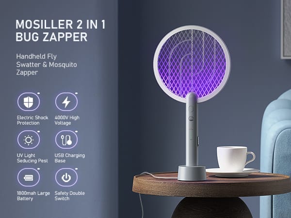 Mosquito killer Racket 2 in 1 with 400w power