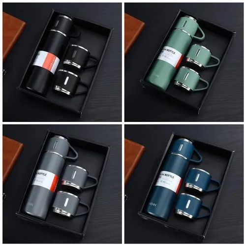 3 Cup Double-Layer Stainless Steel Vacuum Flask