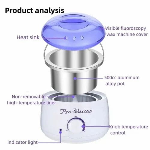 Professional Wax Heating Pot-Wax Softener Container, Hair Removal Hot Paraffin Pearl