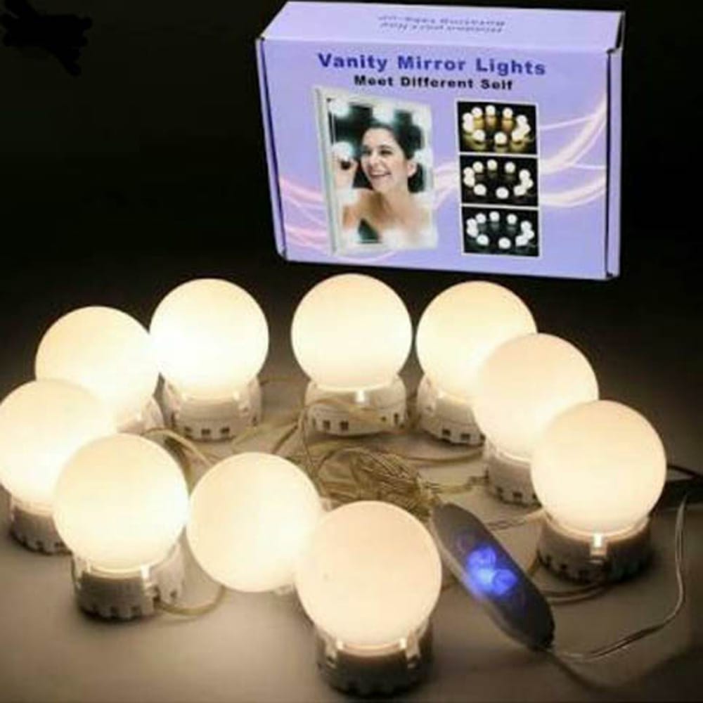Vaniaty mirror Light with-10 bulbs in three different modes.