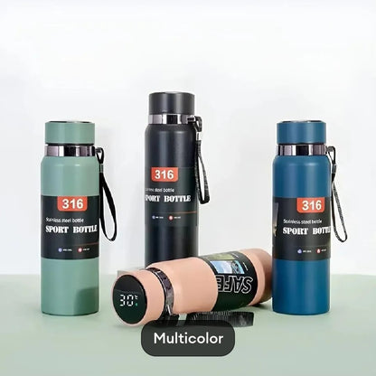 LED STAINLESS STEEL WATER BOTTLE WITH ADVANCE FEATURES