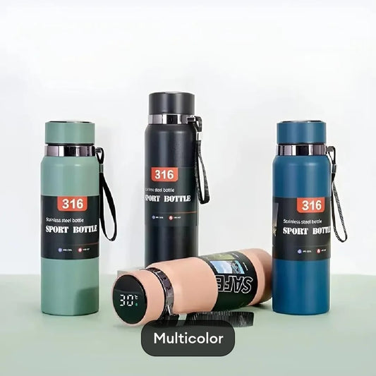 LED STAINLESS STEEL WATER BOTTLE WITH ADVANCE FEATURES
