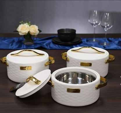 Forever Gold 3-Piece Insulated Casserole Set (Red)