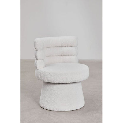 Rust Velvet Modern Barrel Chair