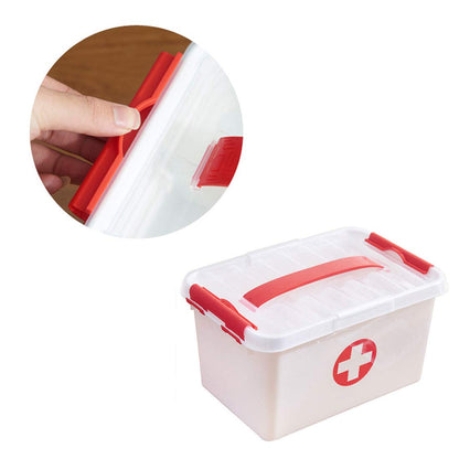 First Aid Kit Box, also referred to as a medicine storage box or emergency kit.
