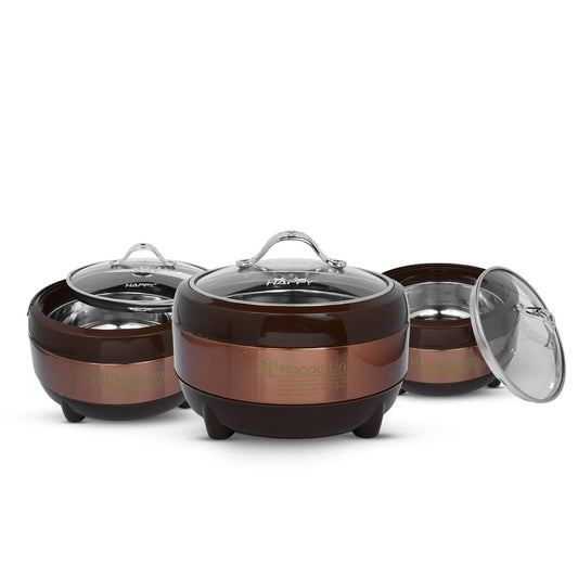 Black Berries Revo Glass Top Hotpot Set, which is a premium collection of insulated hotpots designed to keep meals warm.