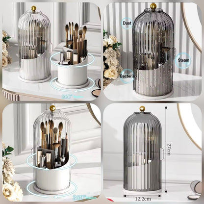Dustproof Rotating Luxury Brush Holder