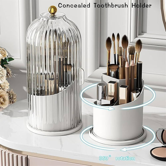 Dustproof Rotating Luxury Brush Holder