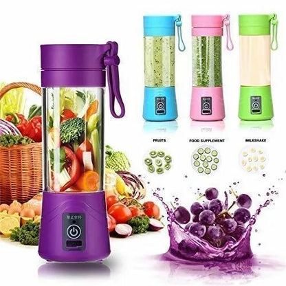 Electric Blender Mini Portable Personal Size Juicer Cup USB Rechargeable Mixer 380ml