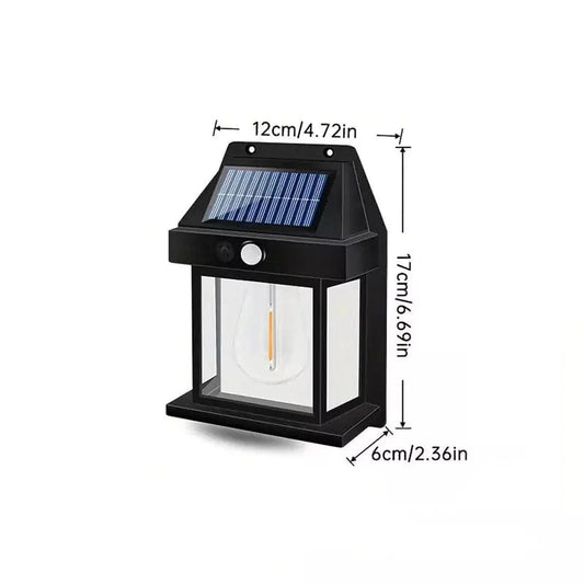 LED Olar Wall Lights Outdoor, Wireless Dusk to Dawn Porch Lights Fixture